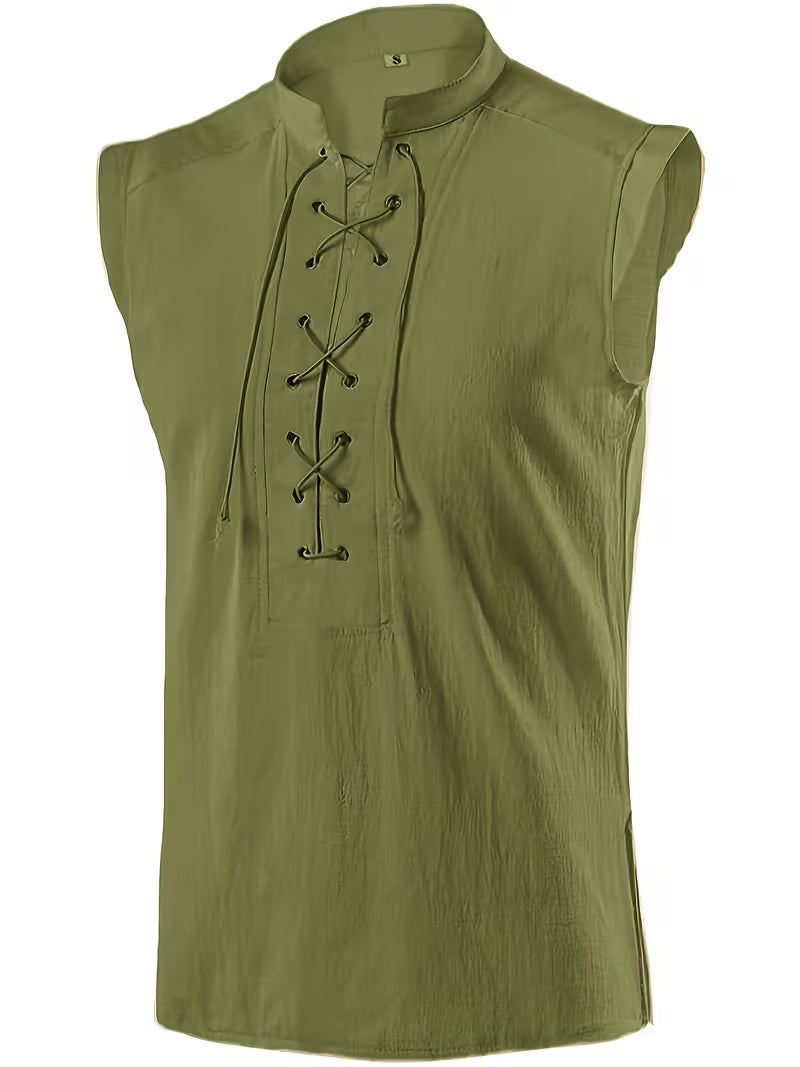 Monarch Torin Sleeveless Lace Shirt