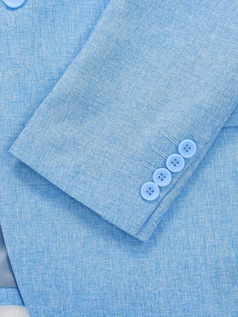 The Azure Linen Blazer