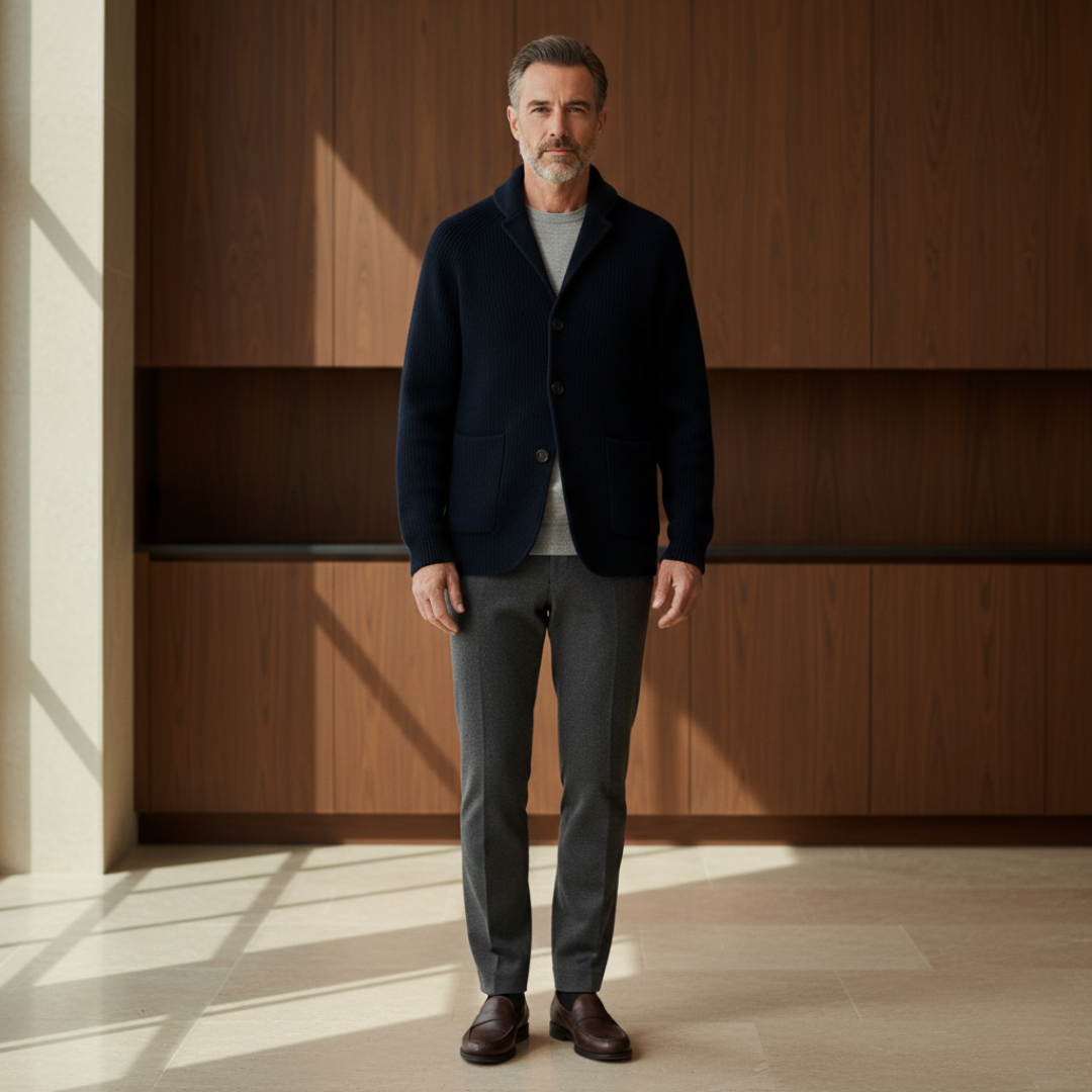 Monarch Wool-Blend Knit Vest