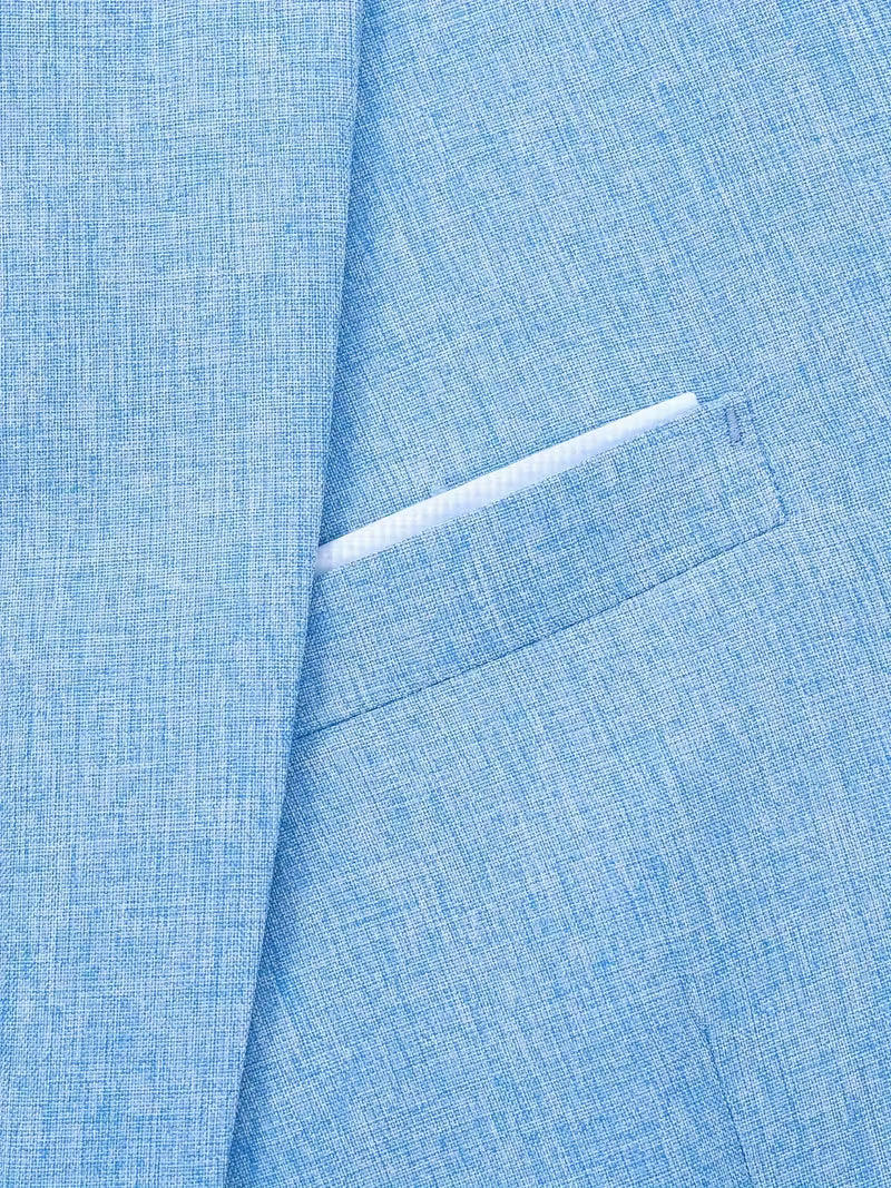 The Azure Linen Blazer