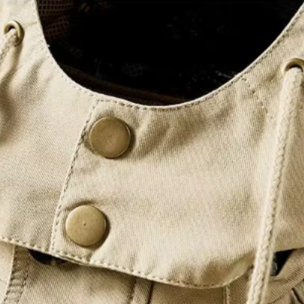Elegante chaqueta multibolsillos