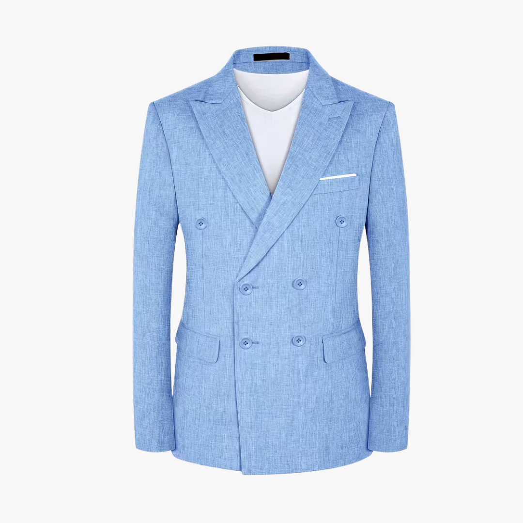 The Azure Linen Blazer