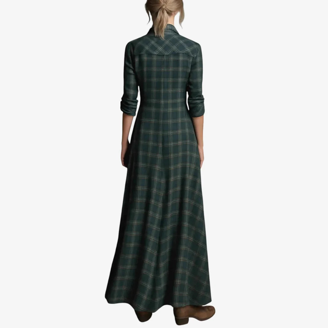 Monarch Collared Minimalist Dress