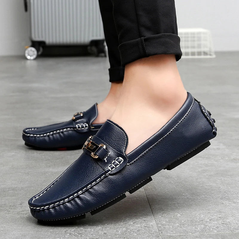 Mocasines de piel auténtica