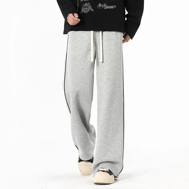 Enzo | Wide-Leg Stripe Pants
