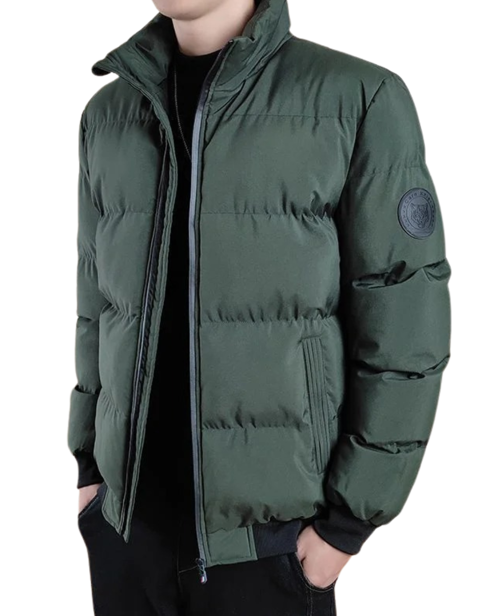 Elegante chaqueta cortaviento para hombre