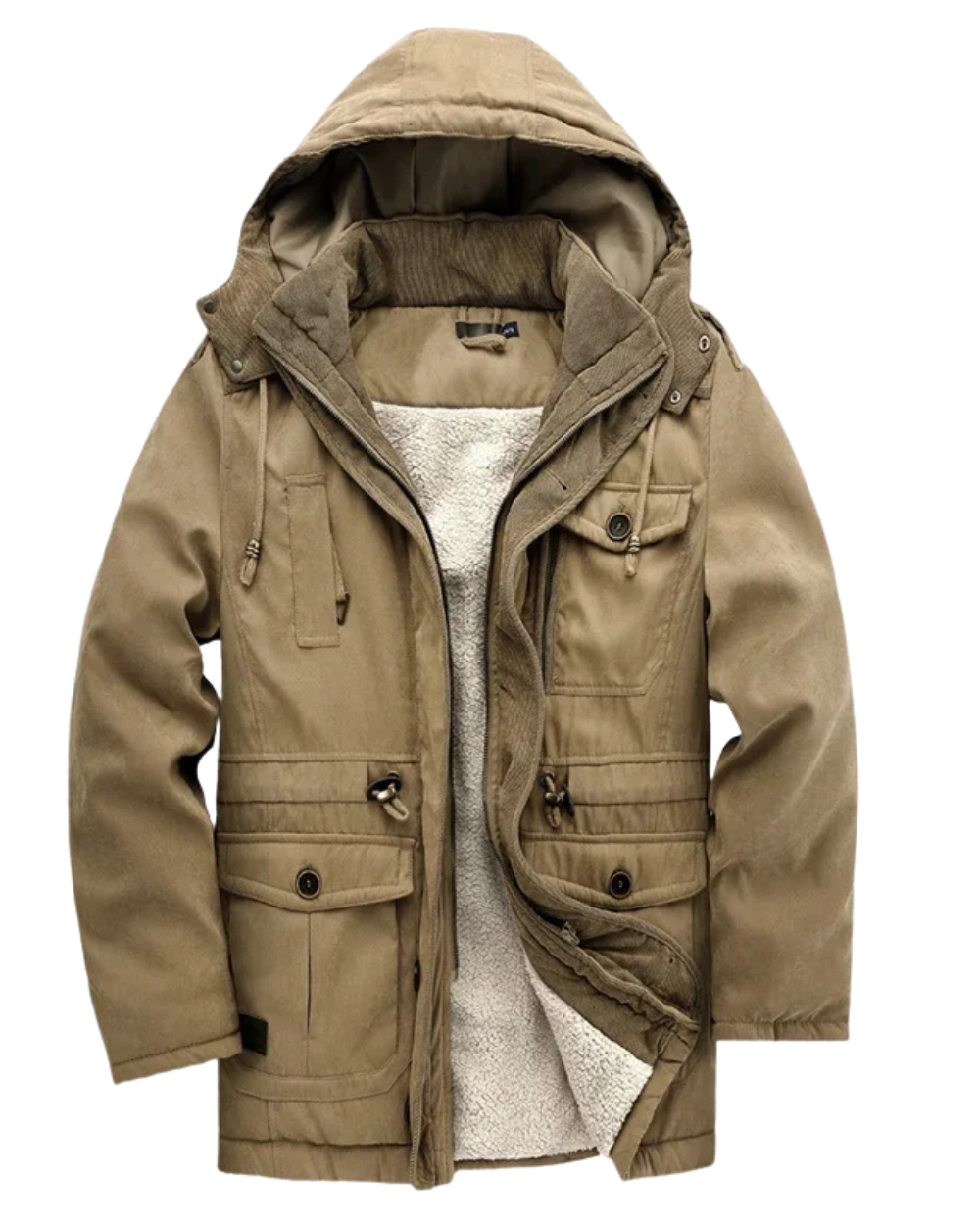 Elegante chaqueta acolchada para exteriores