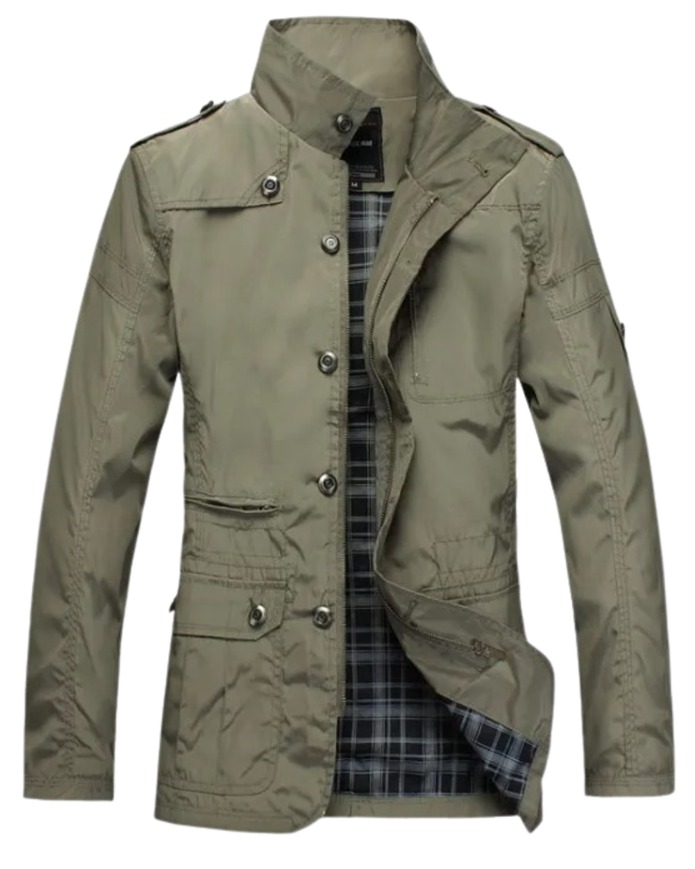 Elegante chaqueta cortaviento
