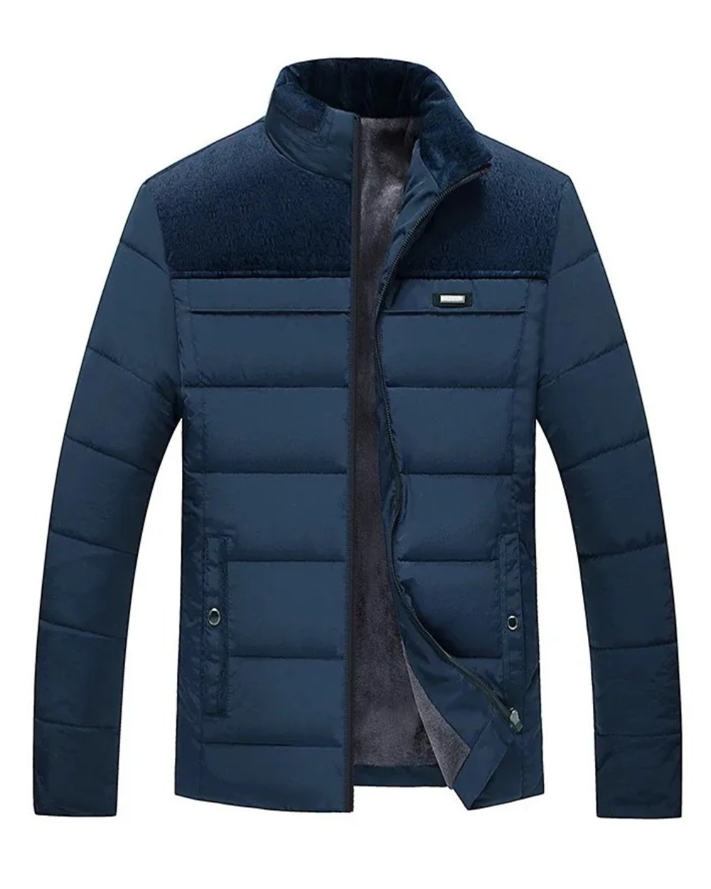 Elegante chaqueta acolchada