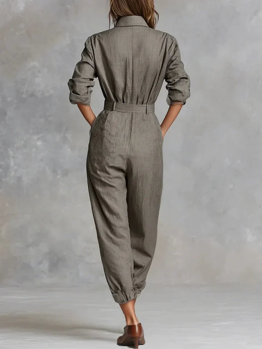 Monarch Linen-Cotton Jumpsuit