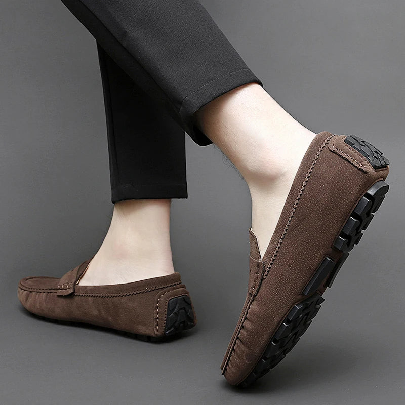 Mocasines de ante