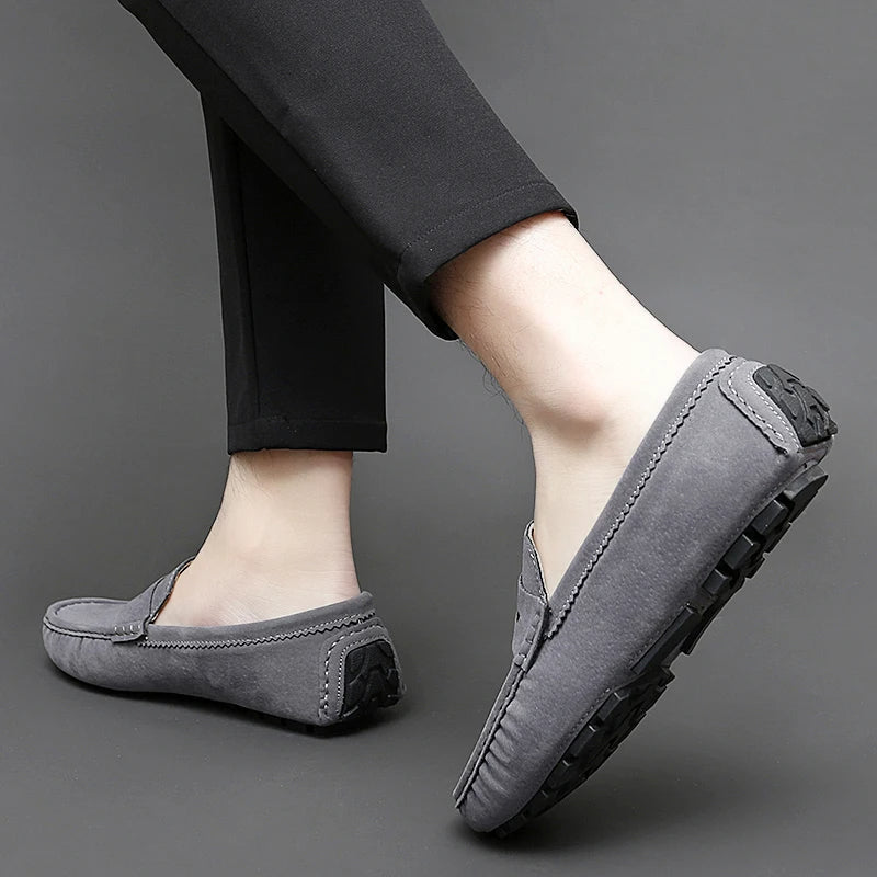 Mocasines de ante