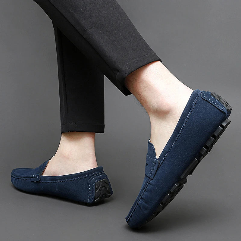 Mocasines de ante