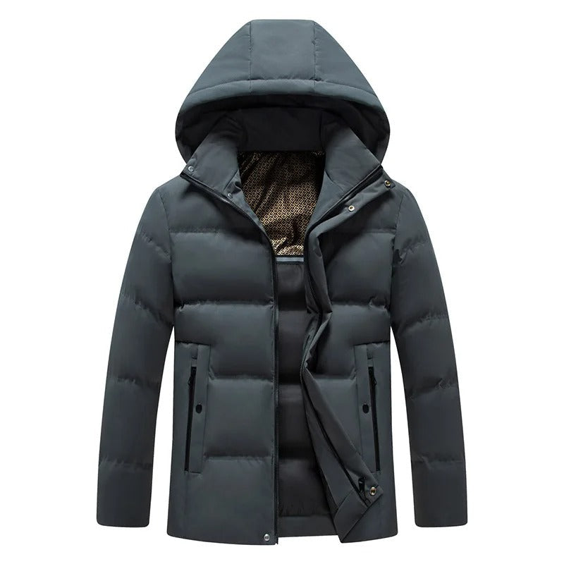 Elegante chaqueta polar con capucha