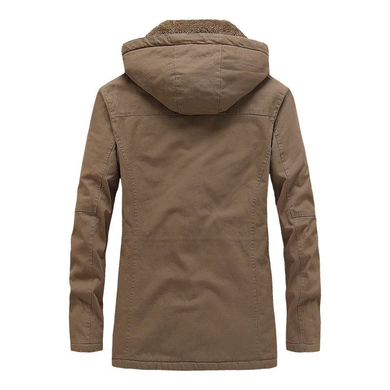 Elegante chaqueta de invierno cortaviento