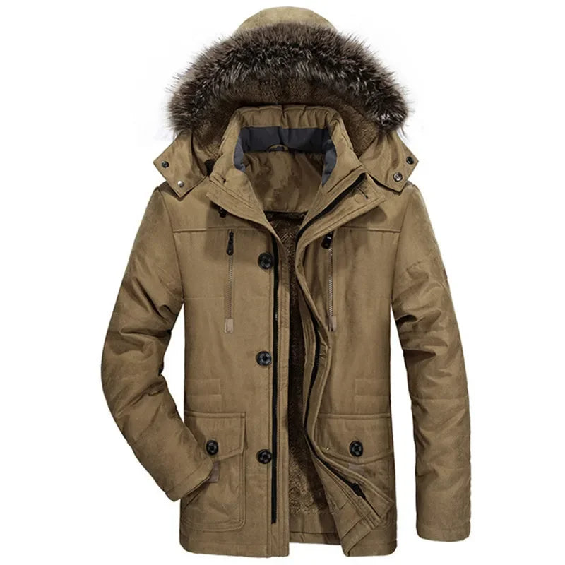Chaqueta de invierno con capucha de algodón