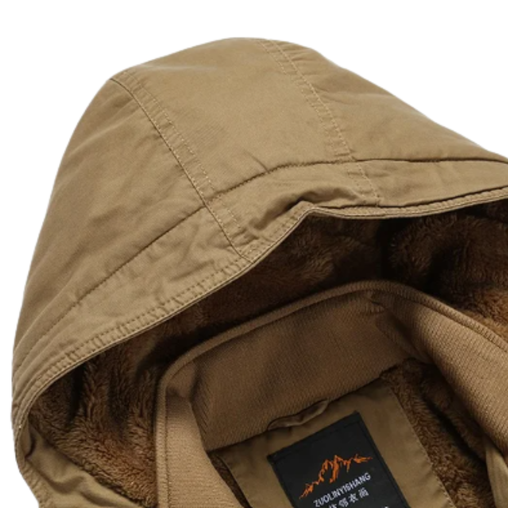 Elegante chaqueta de invierno acolchada de algodón