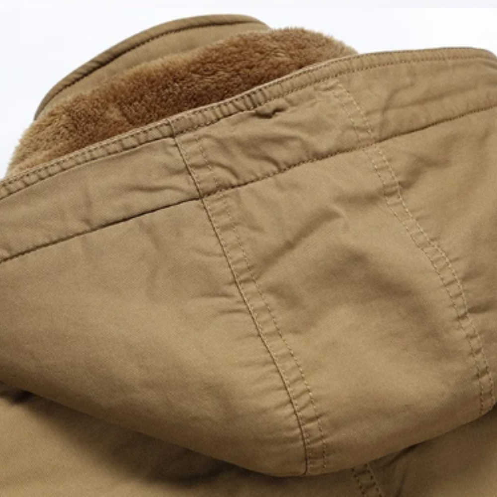 Elegante chaqueta de invierno acolchada de algodón