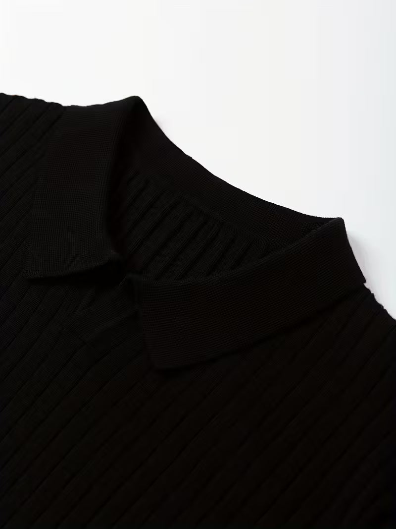 Monarch Ribbed Knit Polo