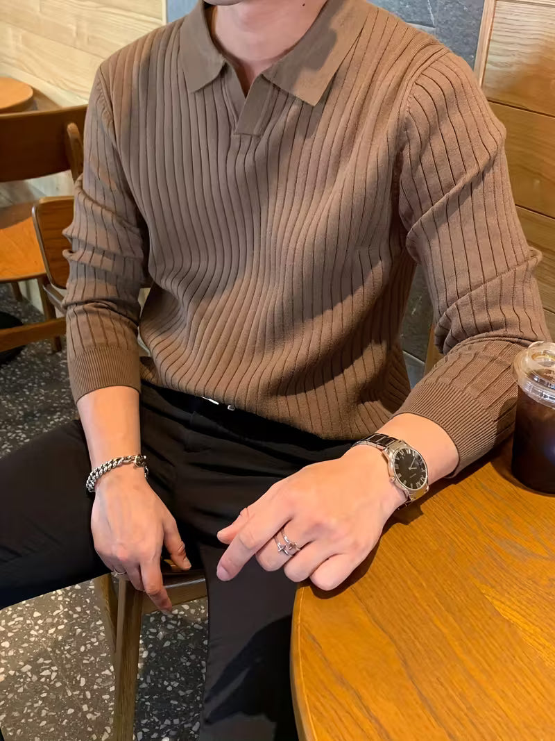 Monarch Ribbed Knit Polo