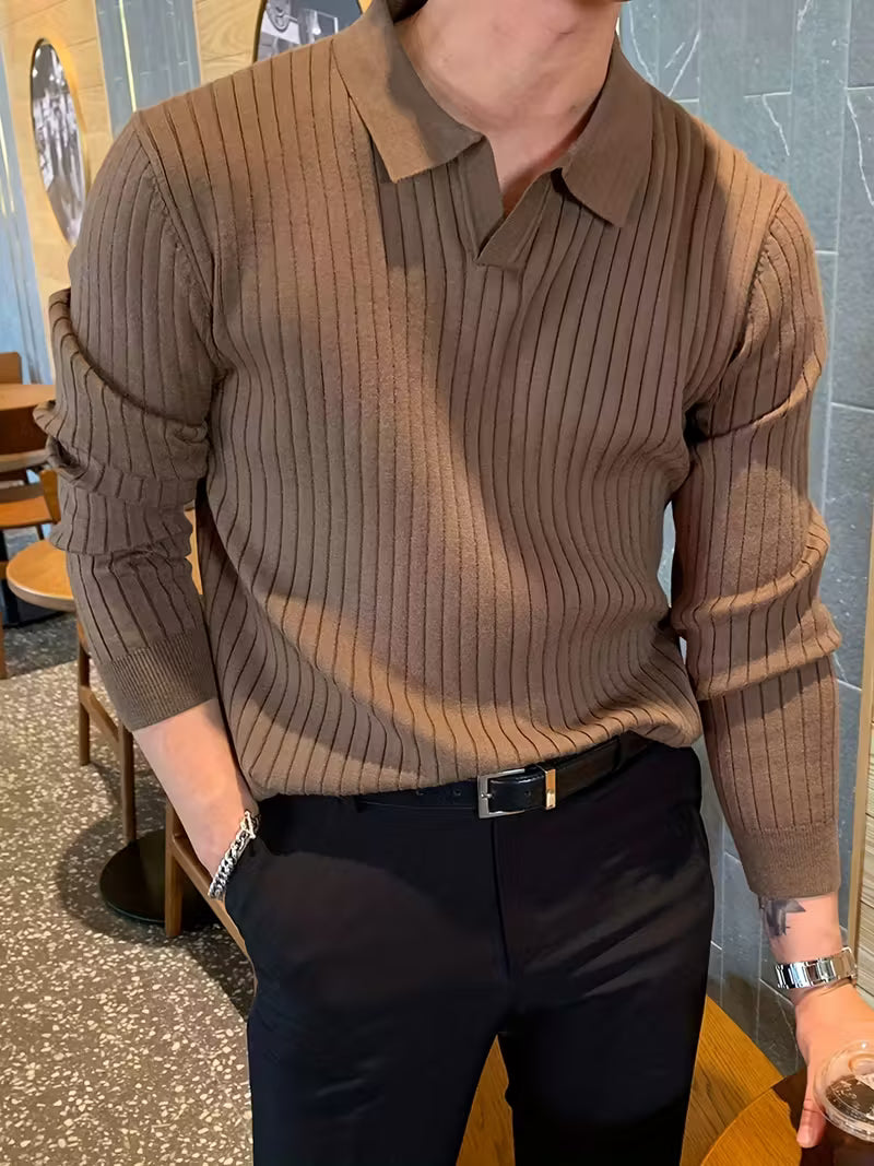 Monarch Ribbed Knit Polo