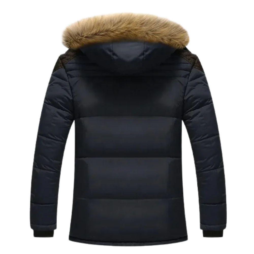 Elegante chaqueta de invierno de forro polar acolchado