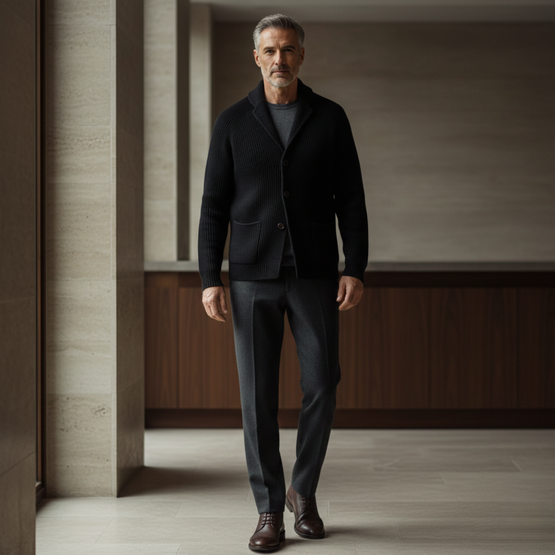 Monarch Wool-Blend Knit Vest