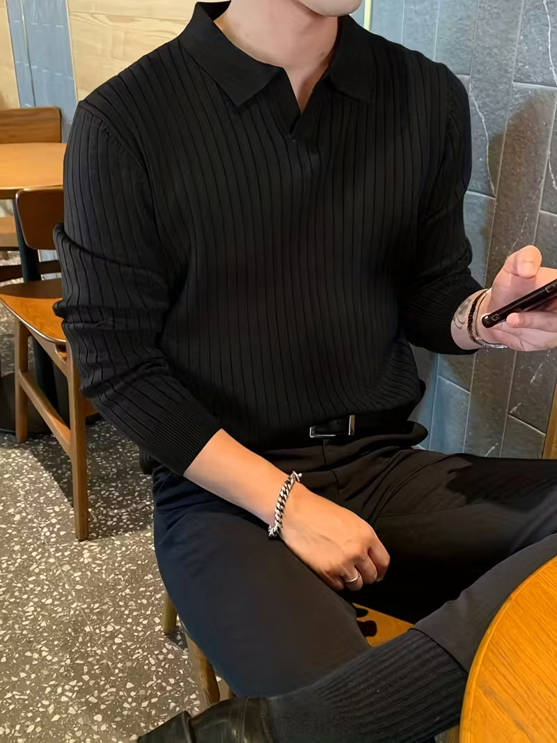 Monarch Ribbed Knit Polo