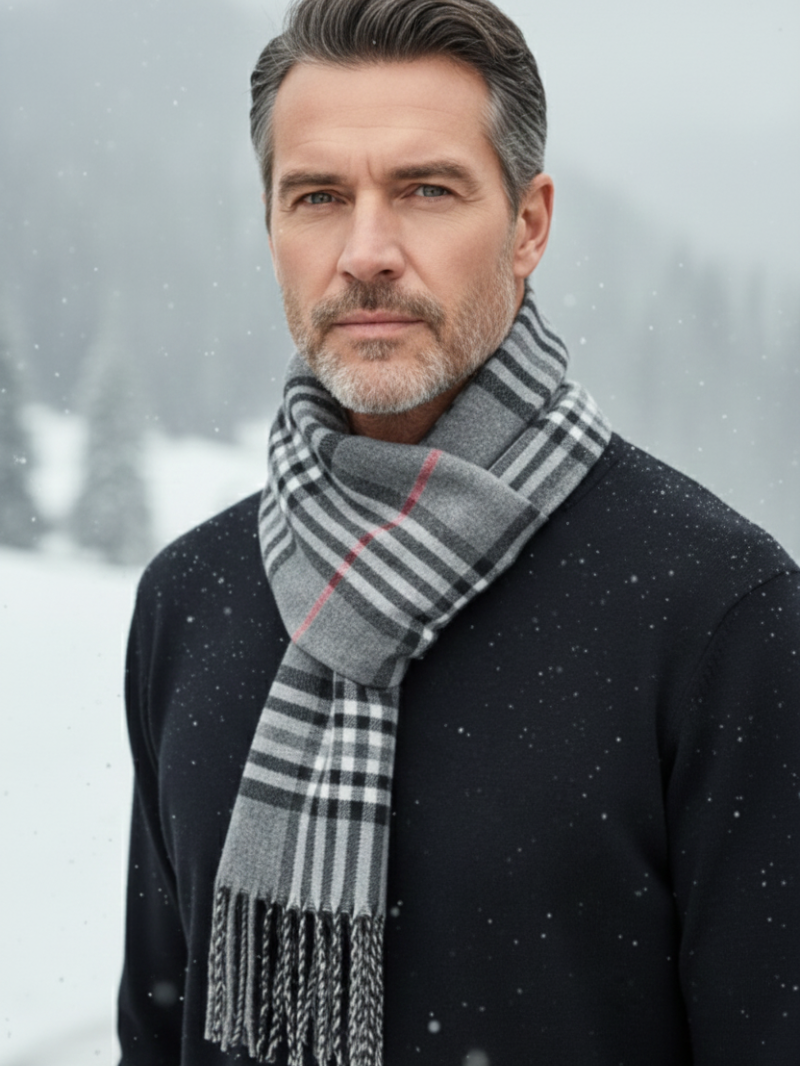 Heirloom Check Scarf