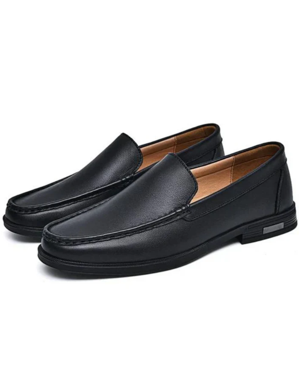 Elegantes mocasines de piel