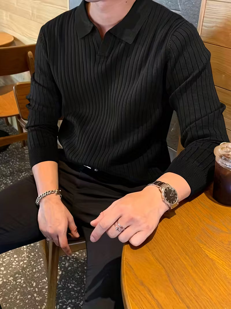 Monarch Ribbed Knit Polo