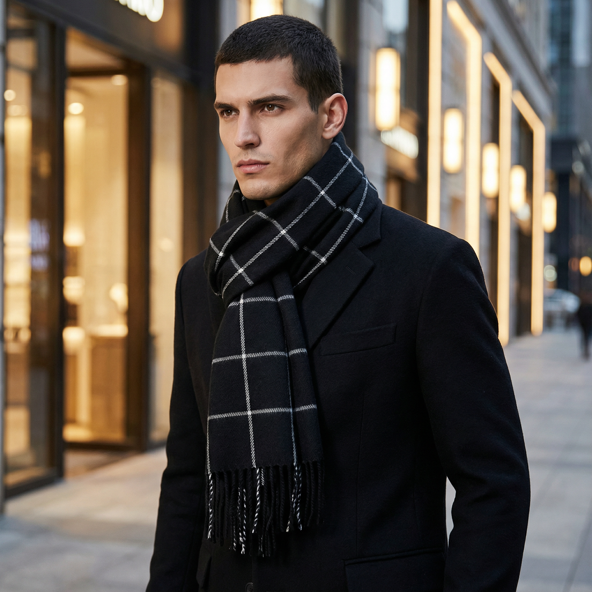 Heirloom Check Scarf