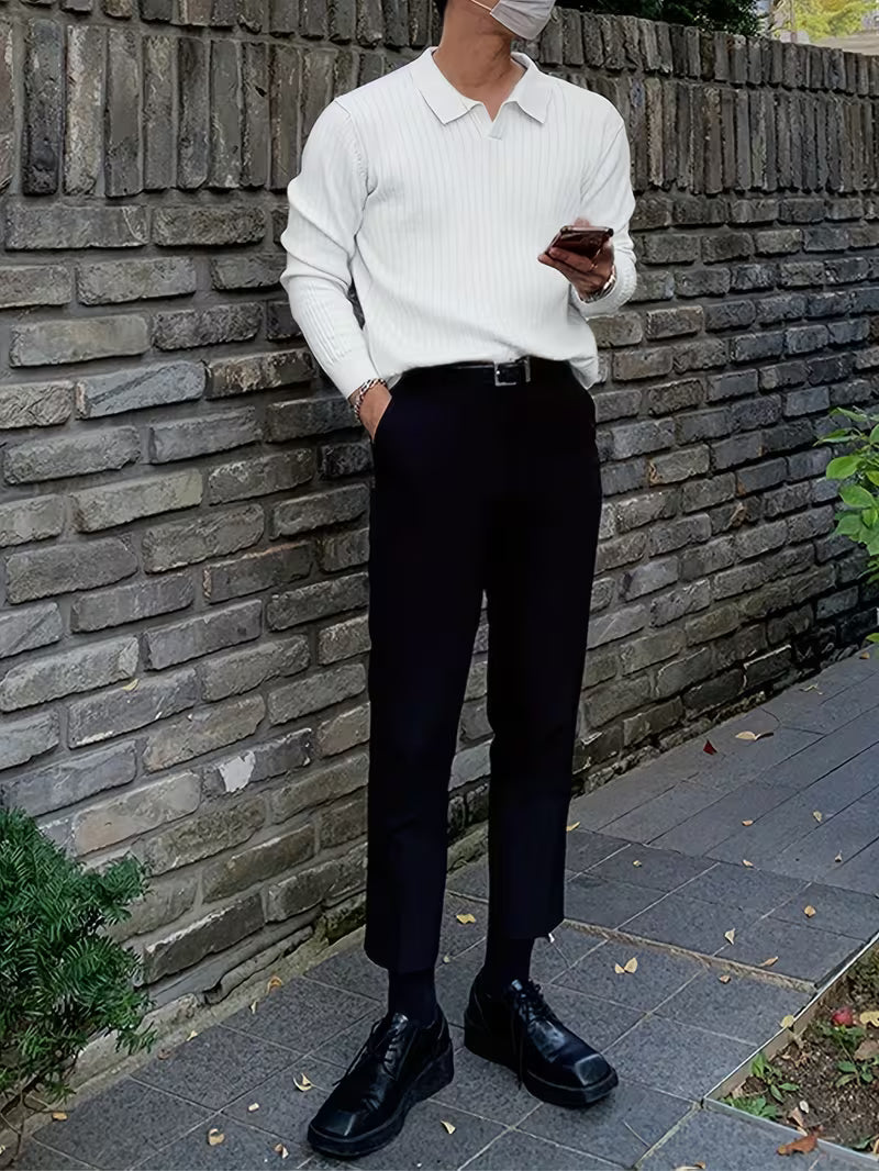 Monarch Ribbed Knit Polo