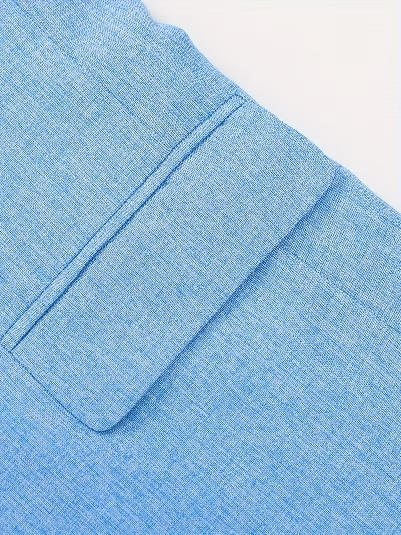 The Azure Linen Blazer