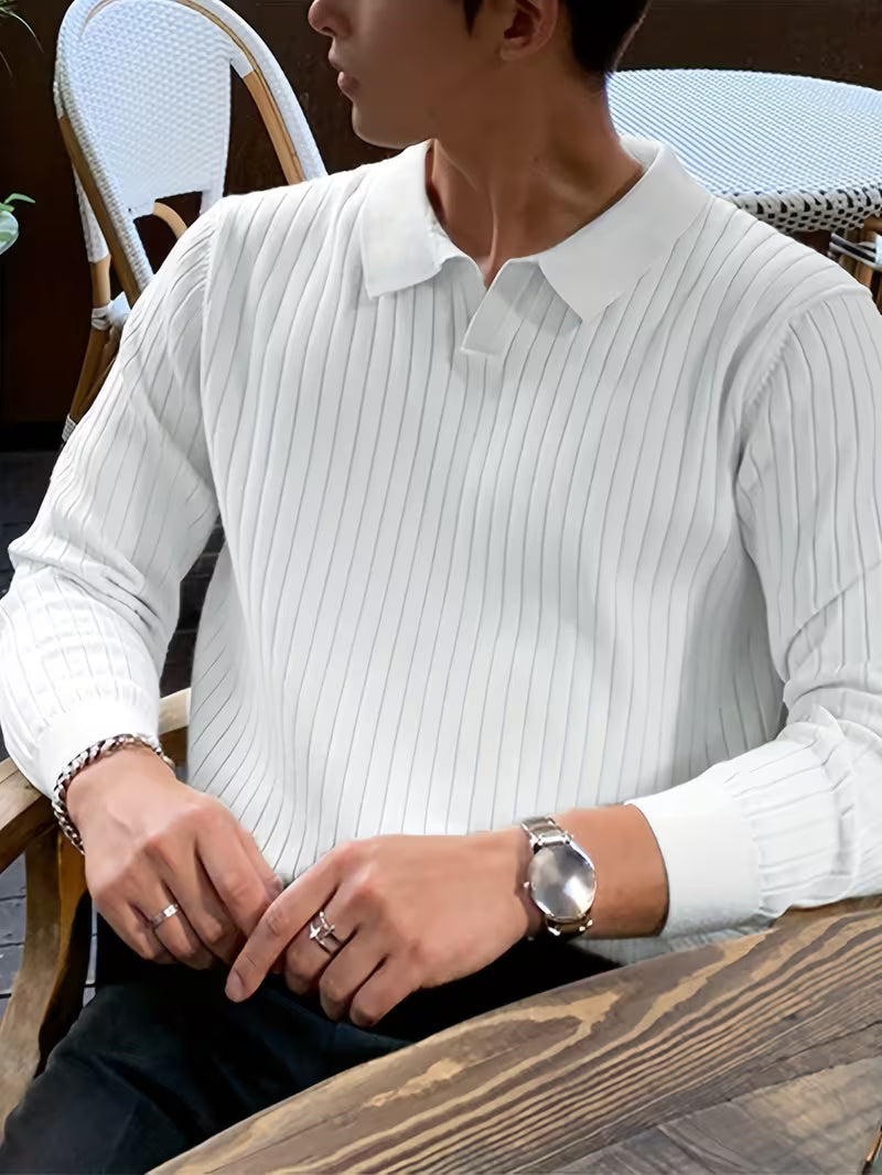 Monarch Ribbed Knit Polo