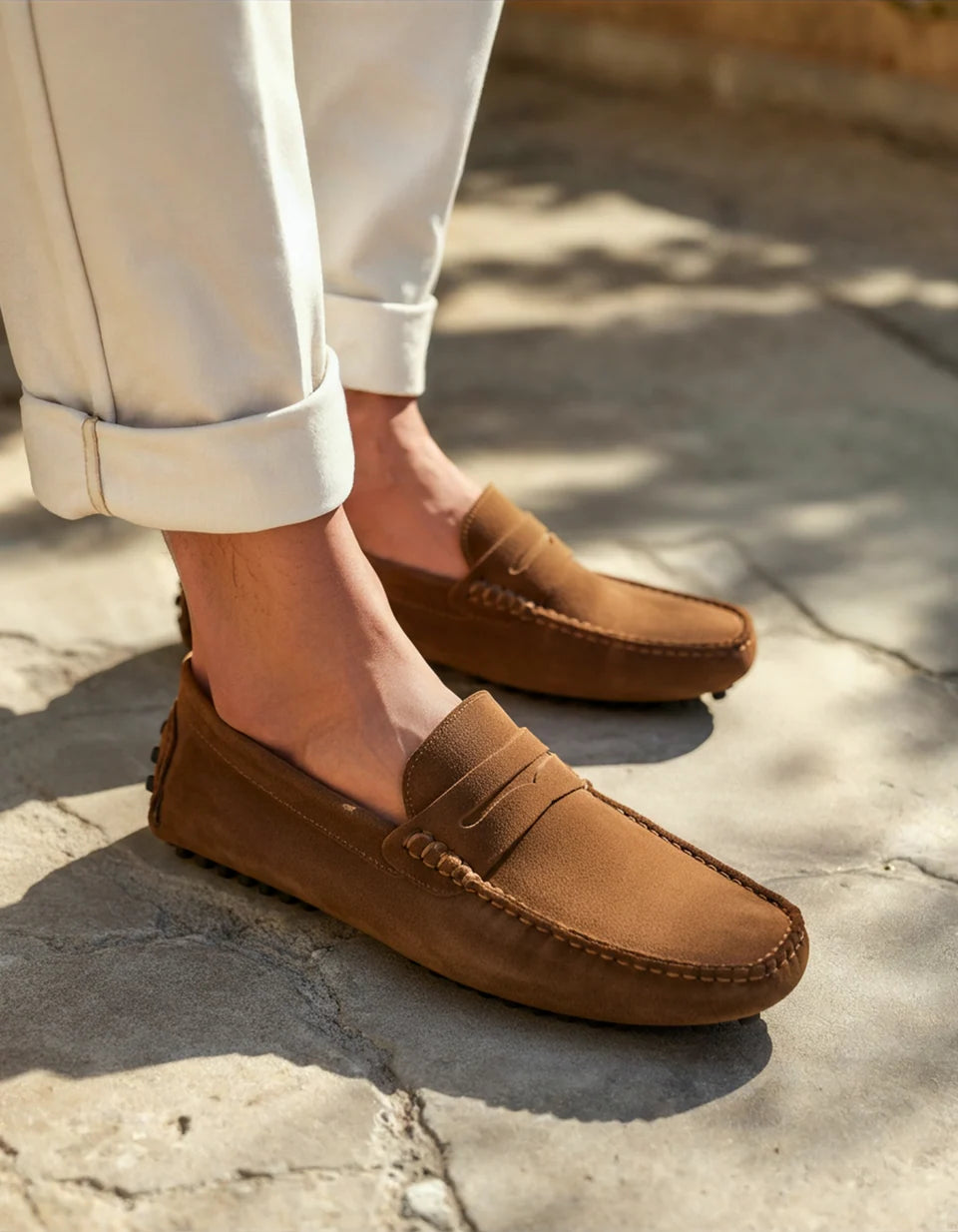 Monarch Suede Driver Loafers