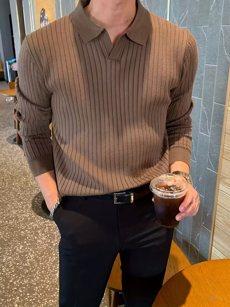 Monarch Ribbed Knit Polo