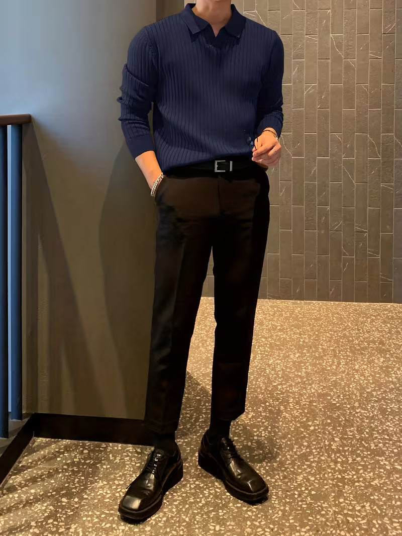 Monarch Ribbed Knit Polo