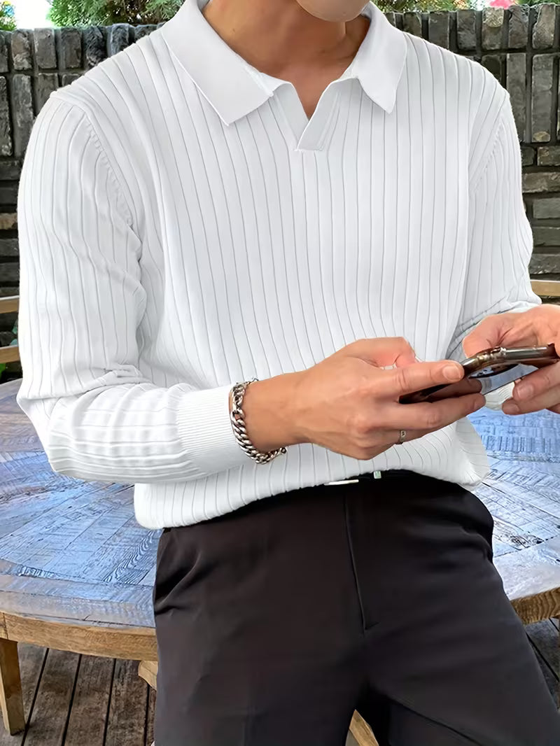 Monarch Ribbed Knit Polo