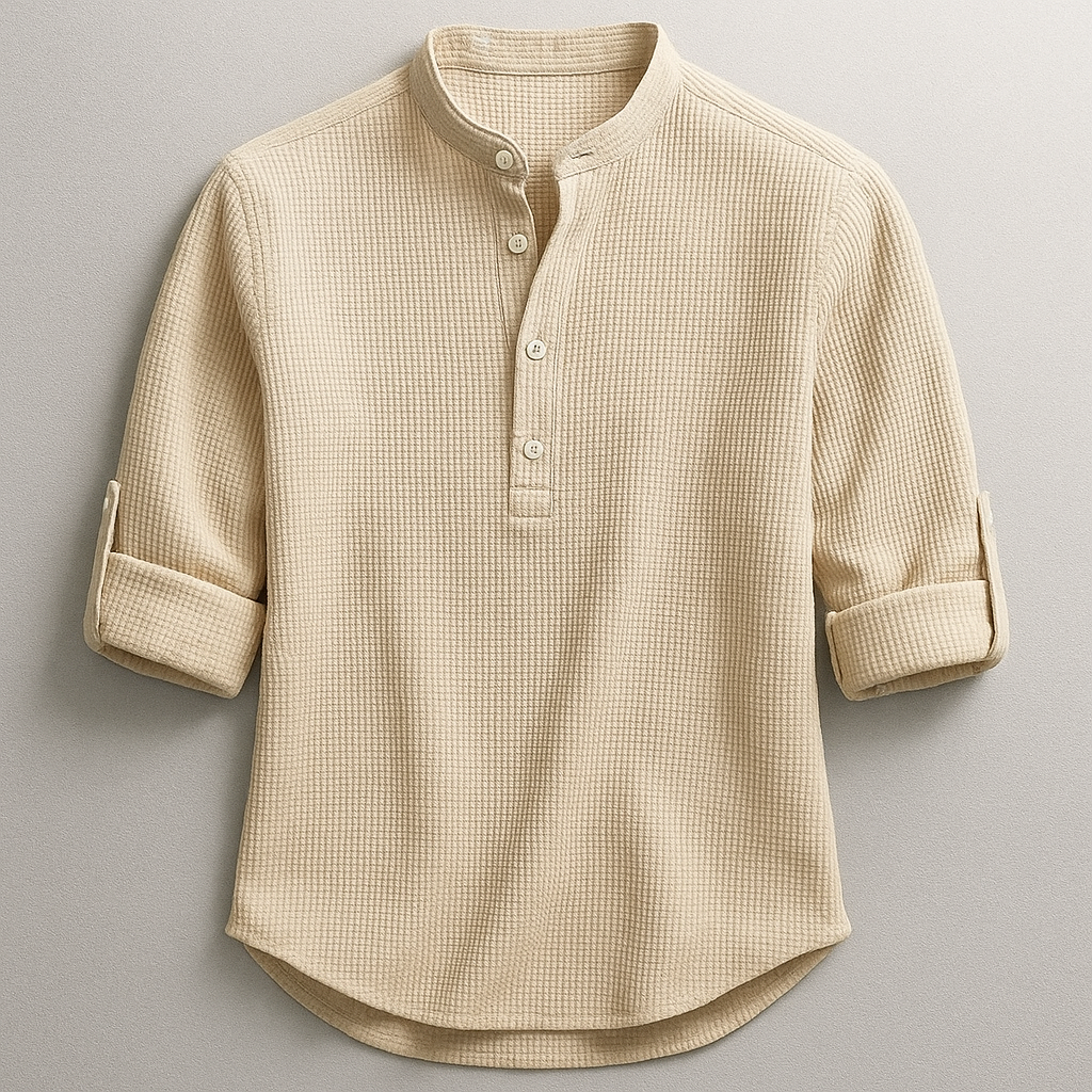Elegante camisa de algodón