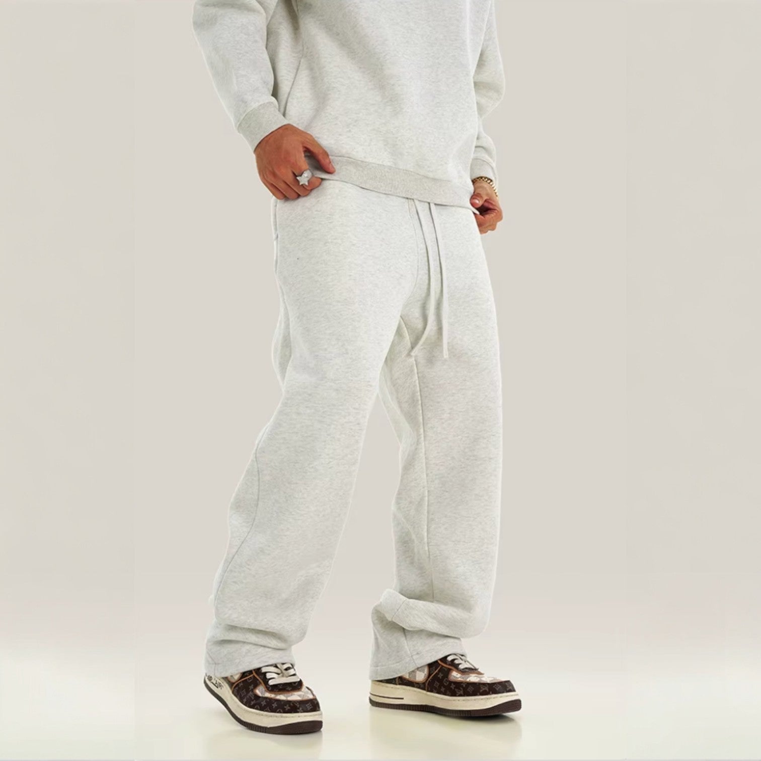 Matteo | Wide-Leg Fleece Sweatpants