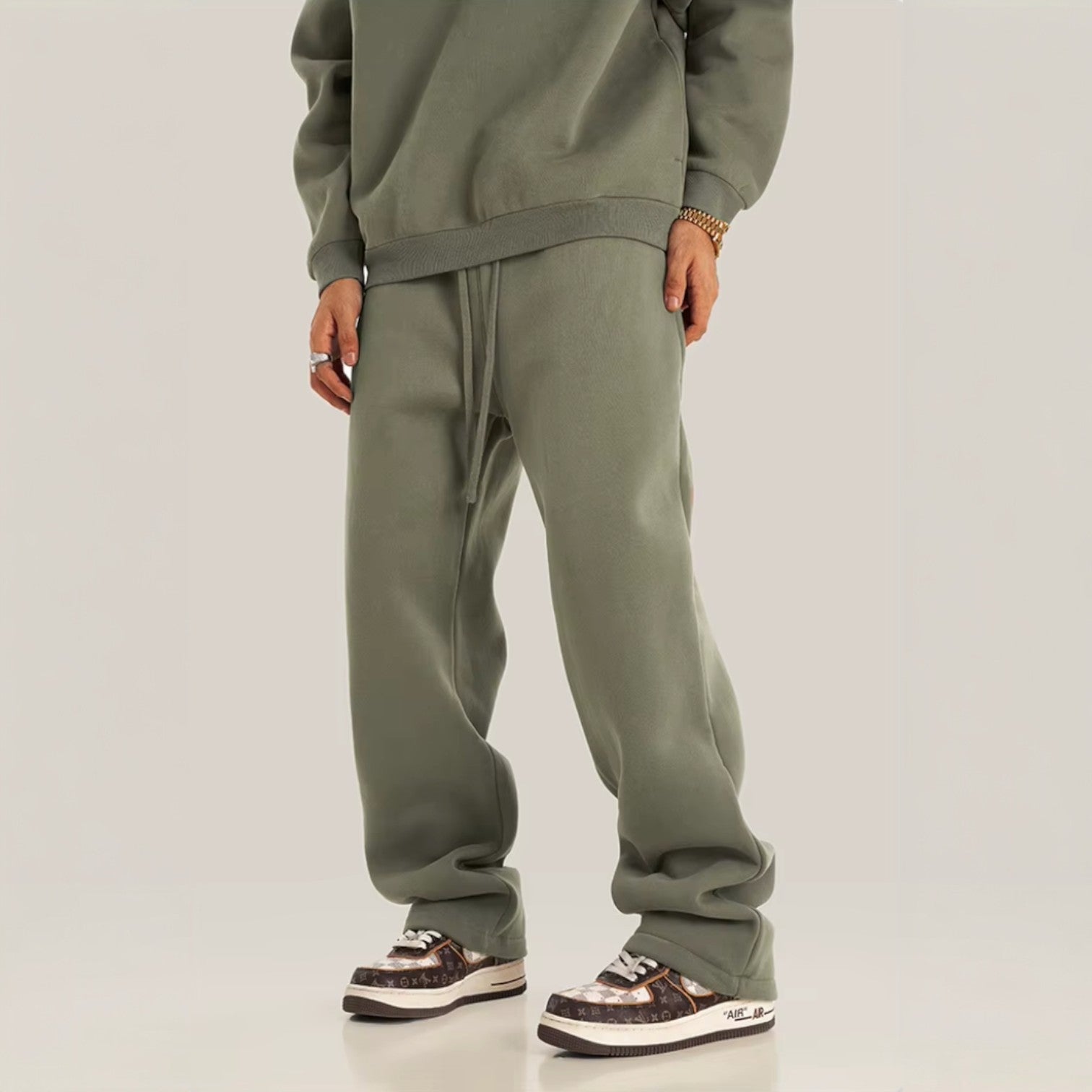 Matteo | Wide-Leg Fleece Sweatpants