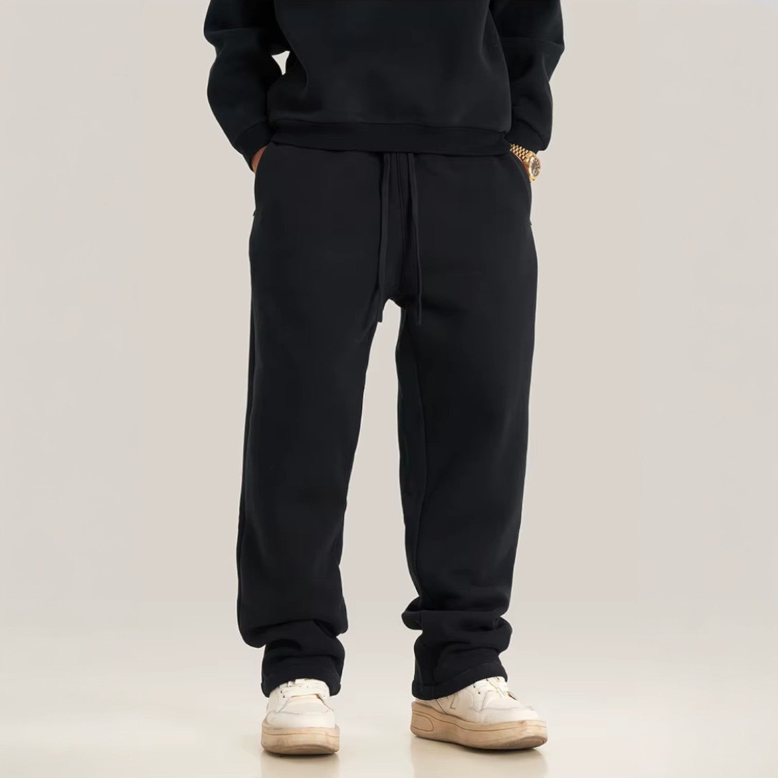 Matteo | Wide-Leg Fleece Sweatpants