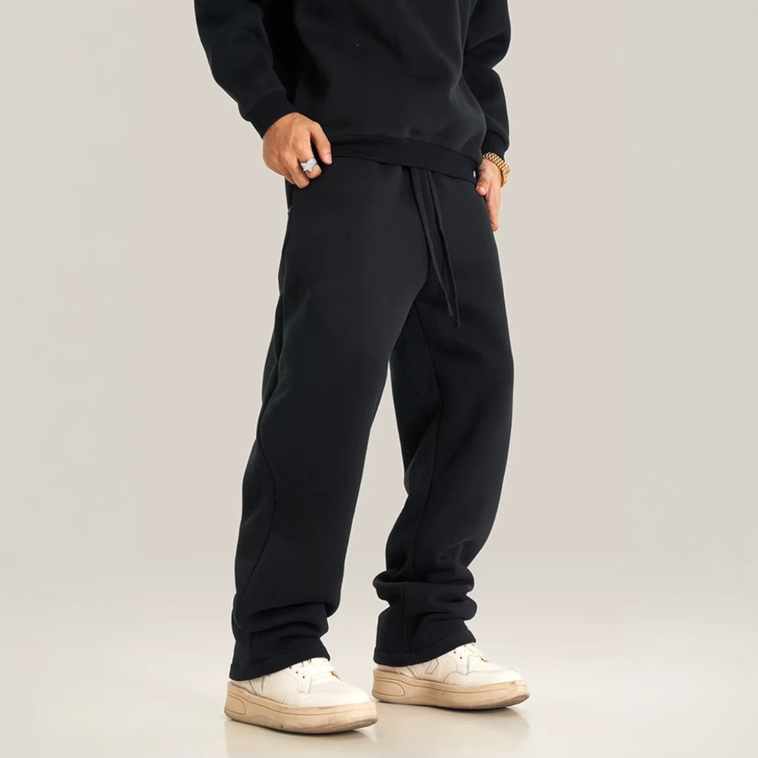Matteo | Wide-Leg Fleece Sweatpants