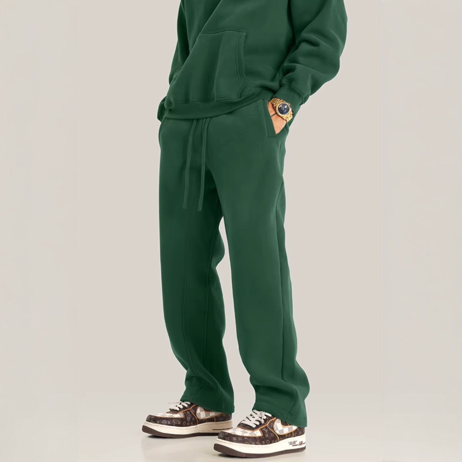 Matteo | Wide-Leg Fleece Sweatpants