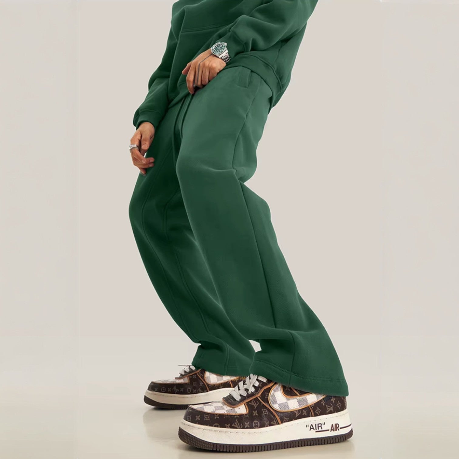 Matteo | Wide-Leg Fleece Sweatpants