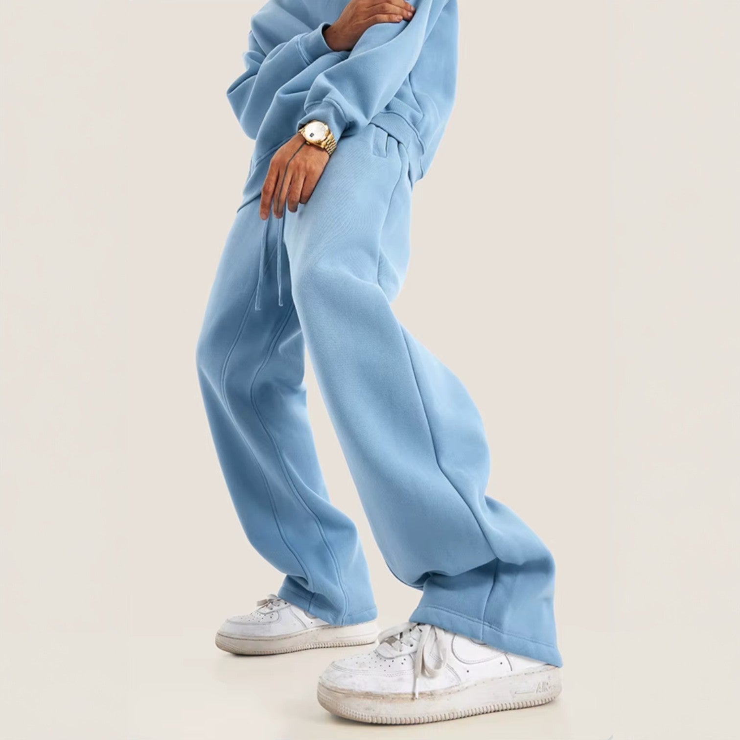 Matteo | Wide-Leg Fleece Sweatpants