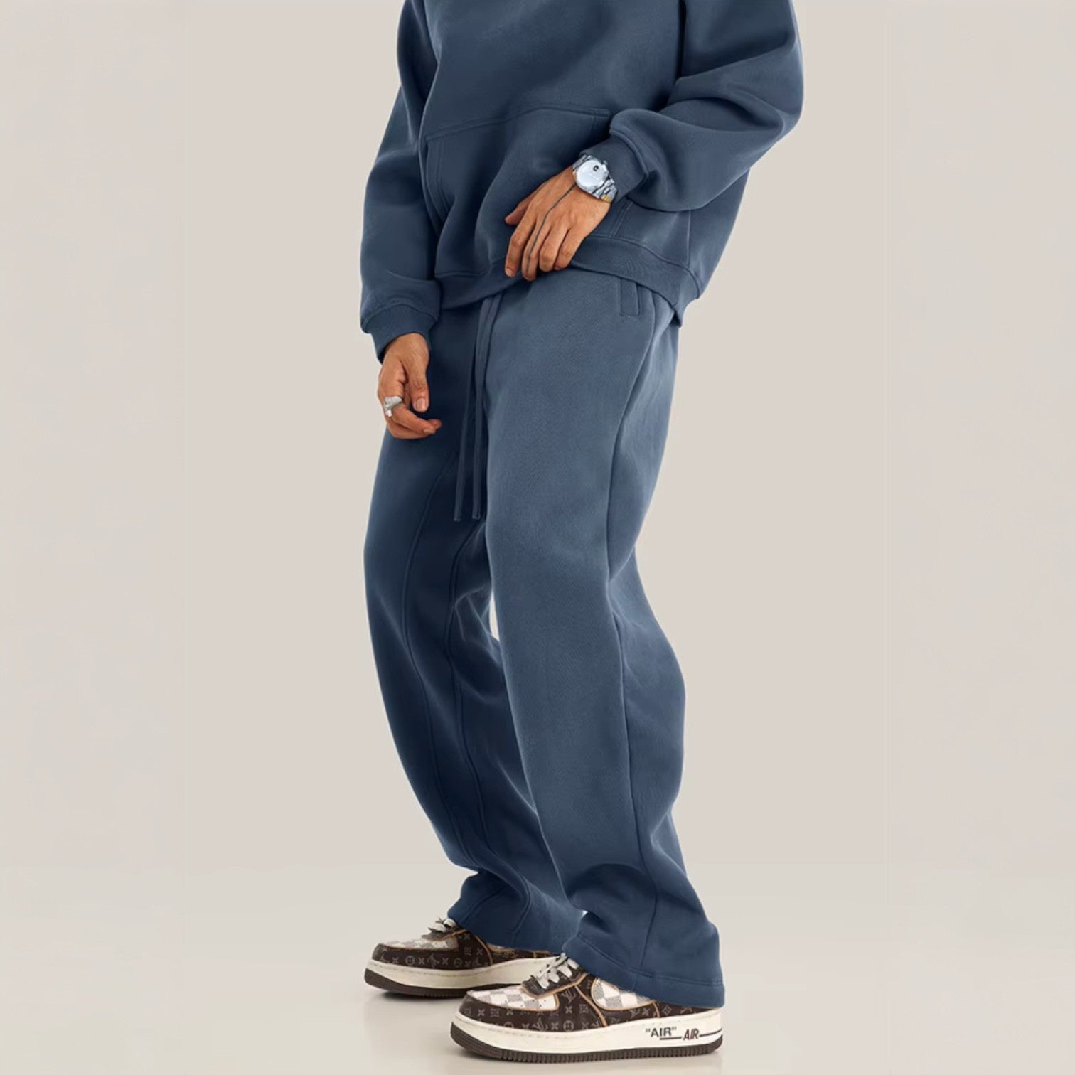 Matteo | Wide-Leg Fleece Sweatpants