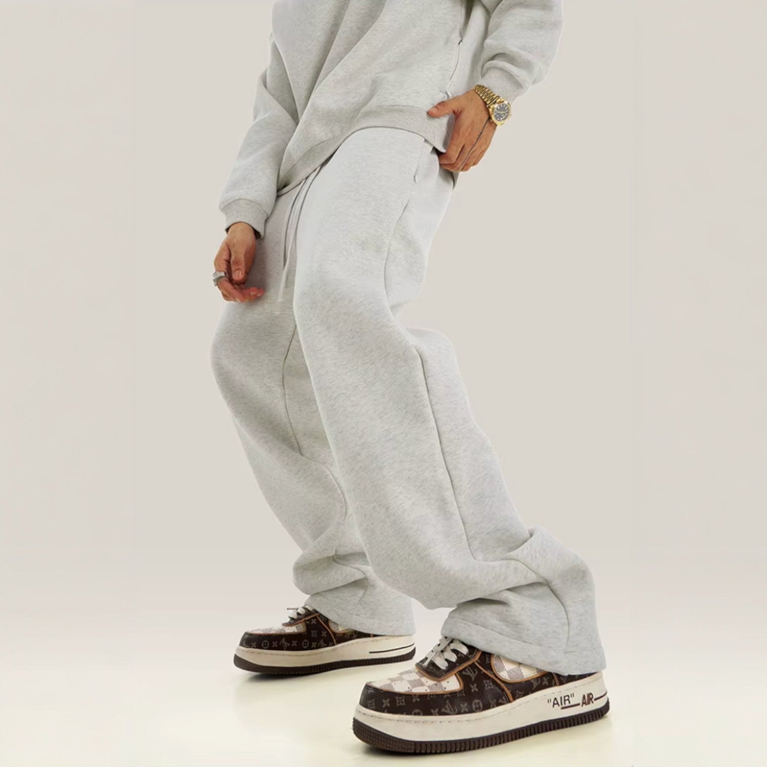 Matteo | Wide-Leg Fleece Sweatpants