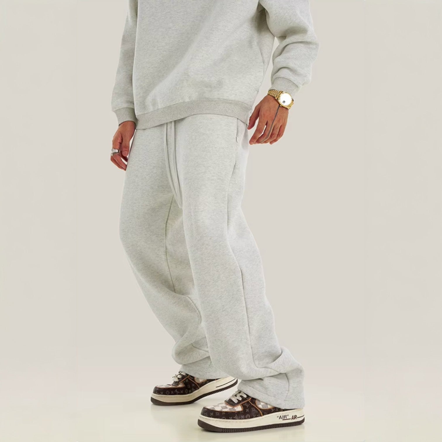 Matteo | Wide-Leg Fleece Sweatpants